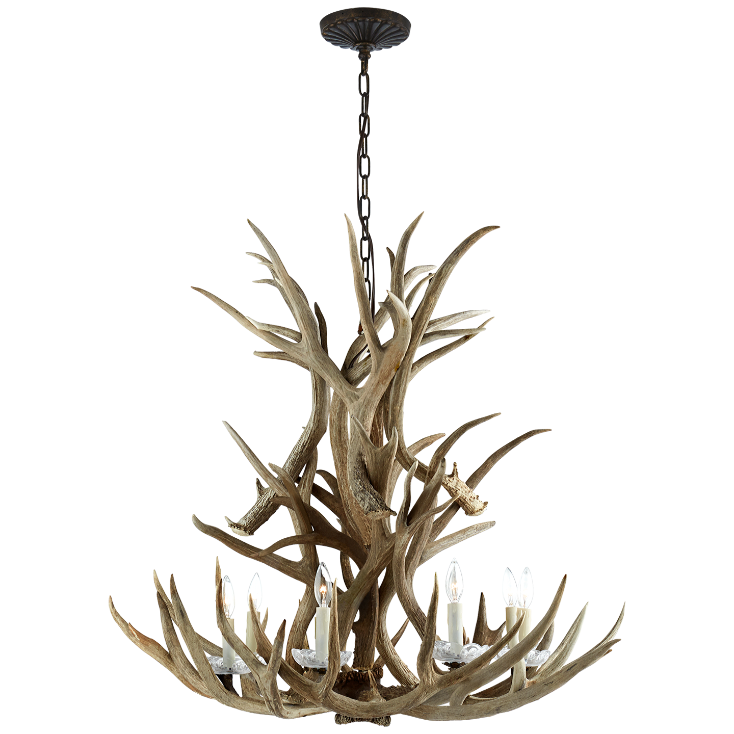 Straton Single Tier Chandelier in Natural Bone