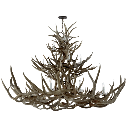 Straton Triple Tier Chandelier in Natural Bone