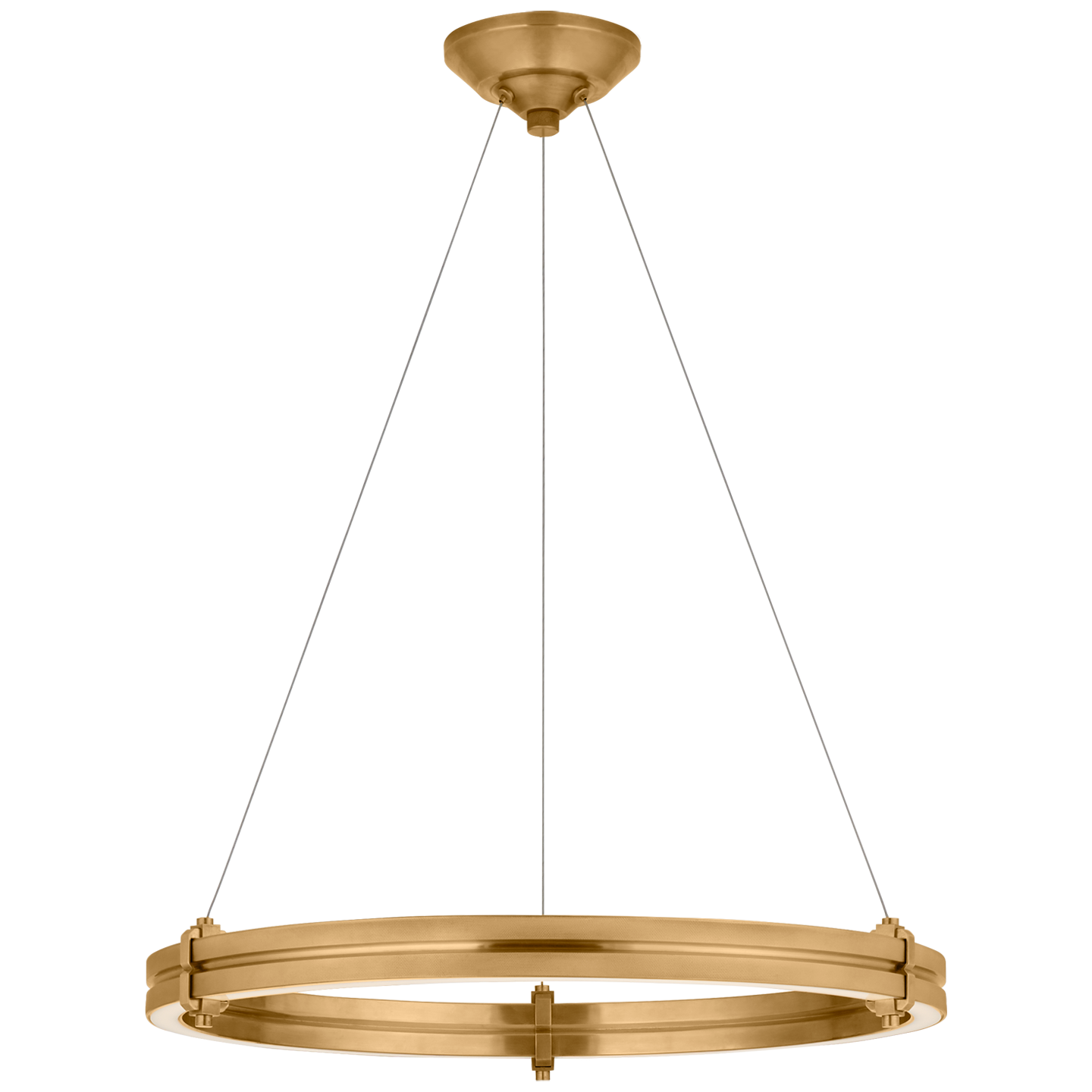 Paxton 24" Ring Chandelier in Natural Brass