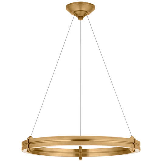 Paxton 24" Ring Chandelier in Natural Brass