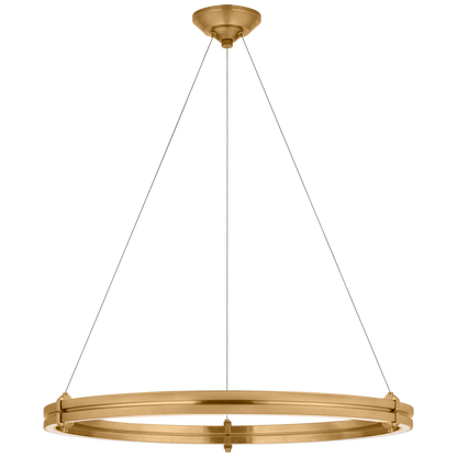Paxton 32" Ring Chandelier in Natural Brass