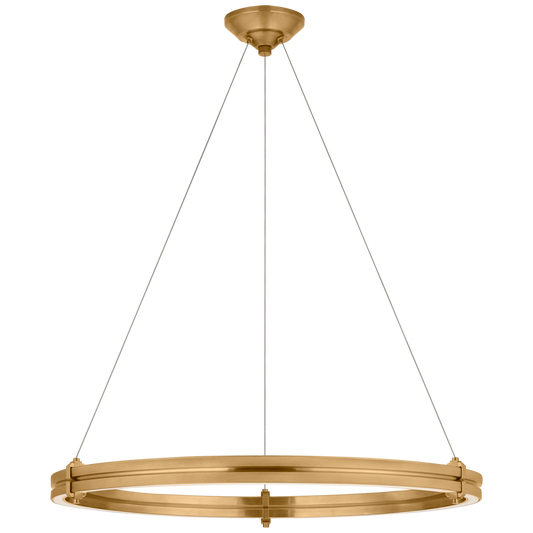 Paxton 32" Ring Chandelier in Natural Brass