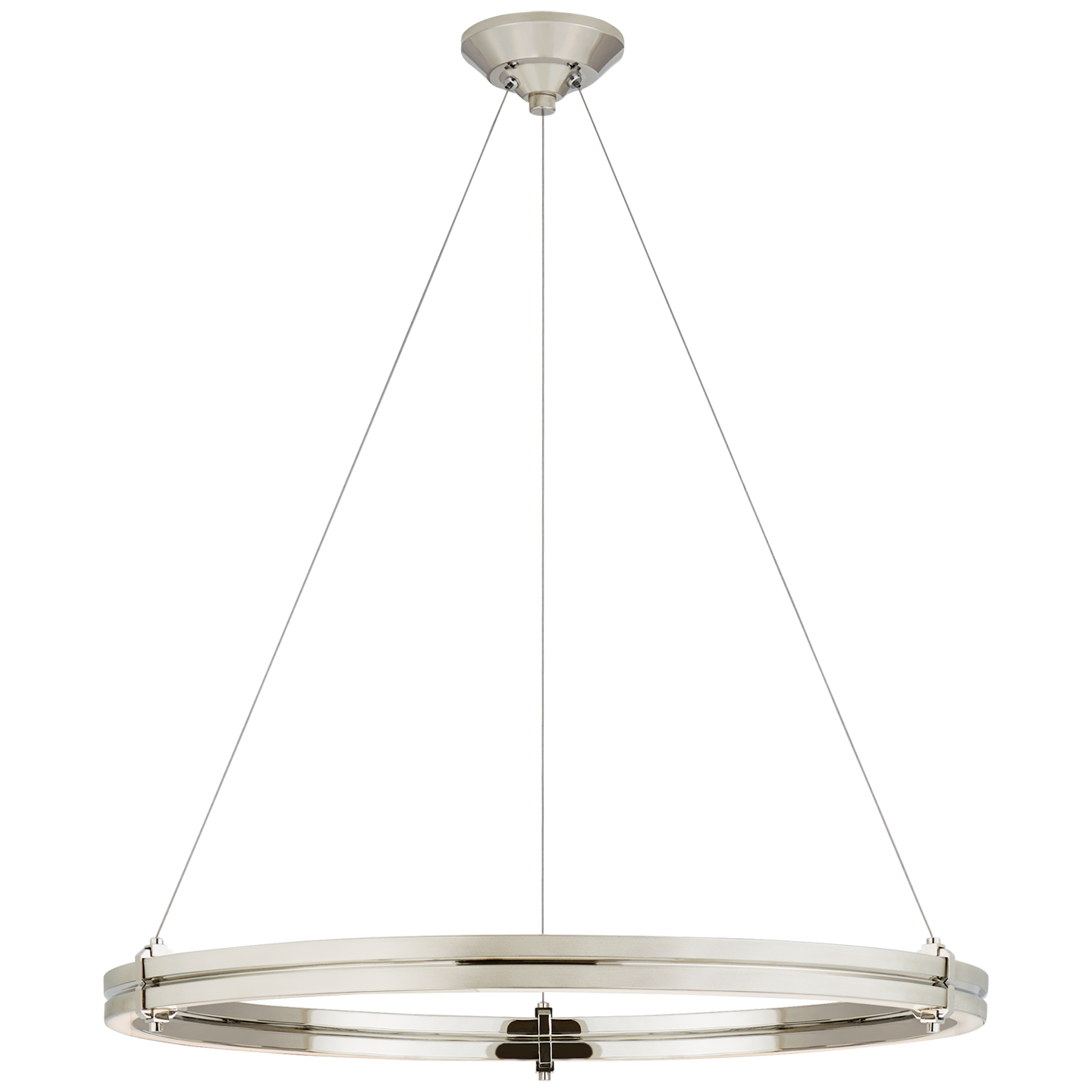 Paxton 32" Ring Chandelier in Polished Nickel