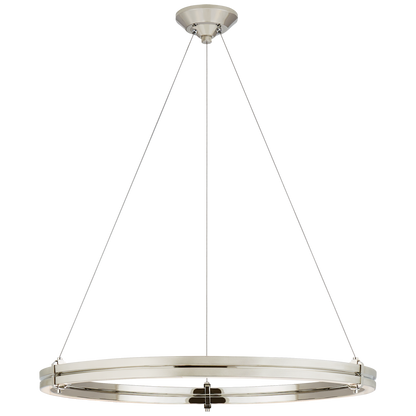Paxton 32" Ring Chandelier in Polished Nickel