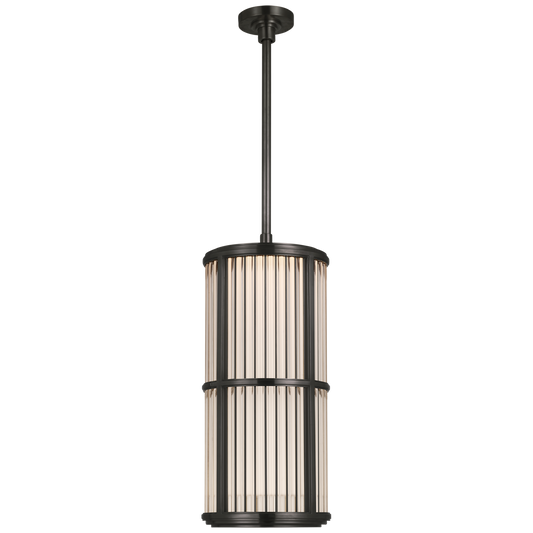 Perren 10" Pendant in Bronze and Glass Rods