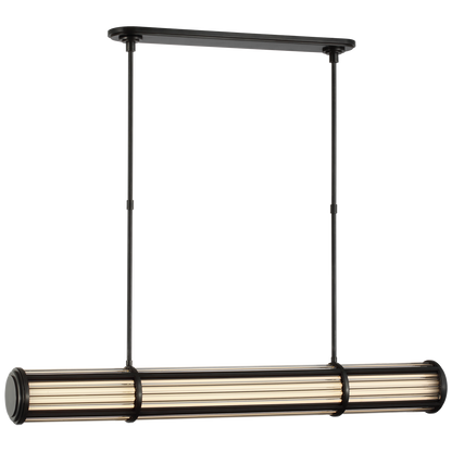 Perren Large Linear Chandelier in Bronze