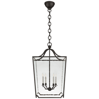 Beatrice Large Lantern in Aged Iron with Restoration Glass