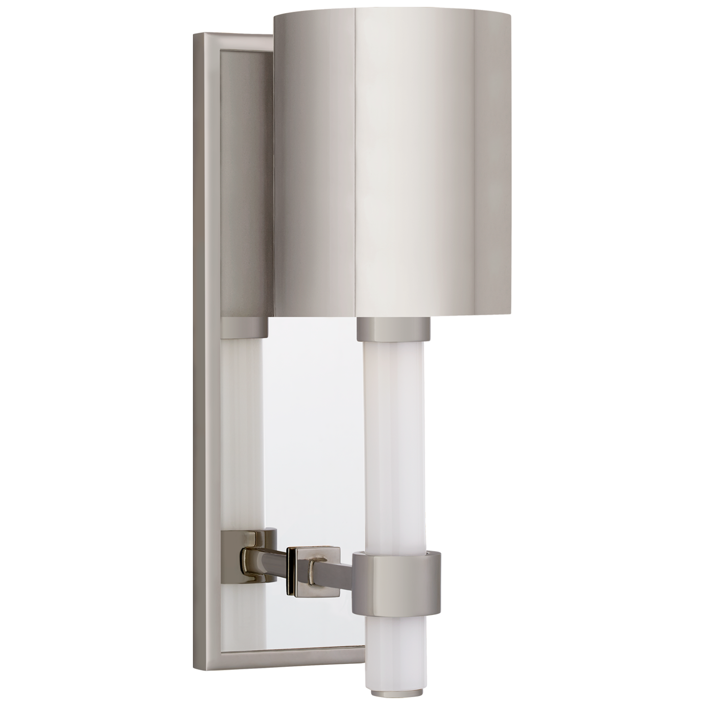 Maribelle Single Sconce in Polished Nickel with Polished Nickel Shade