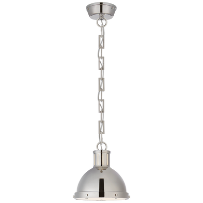 Hicks Small Pendant in Polished Nickel with Acrylic Diffuser